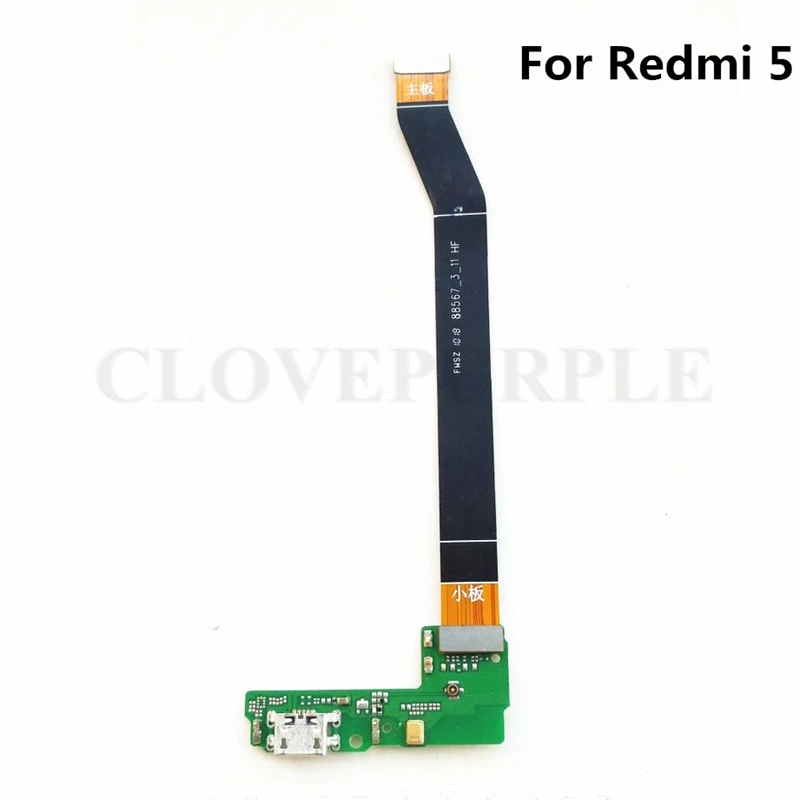 

Для Xiaomi Redmi 5 USB зарядная плата гибкий кабель и соединения материнской платы гибкий кабель для hongmi 5