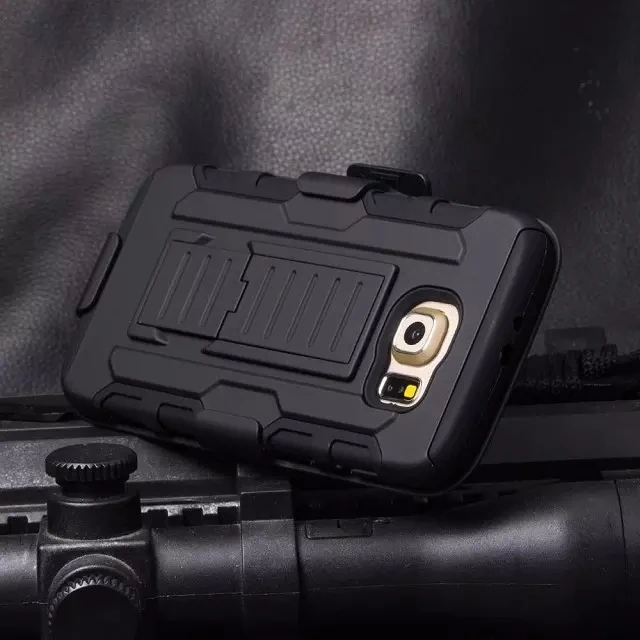 for samsung galaxy s6 edge case cover g925f g925sm-g925 anti knock pc silicone mix hybrid protective brand |