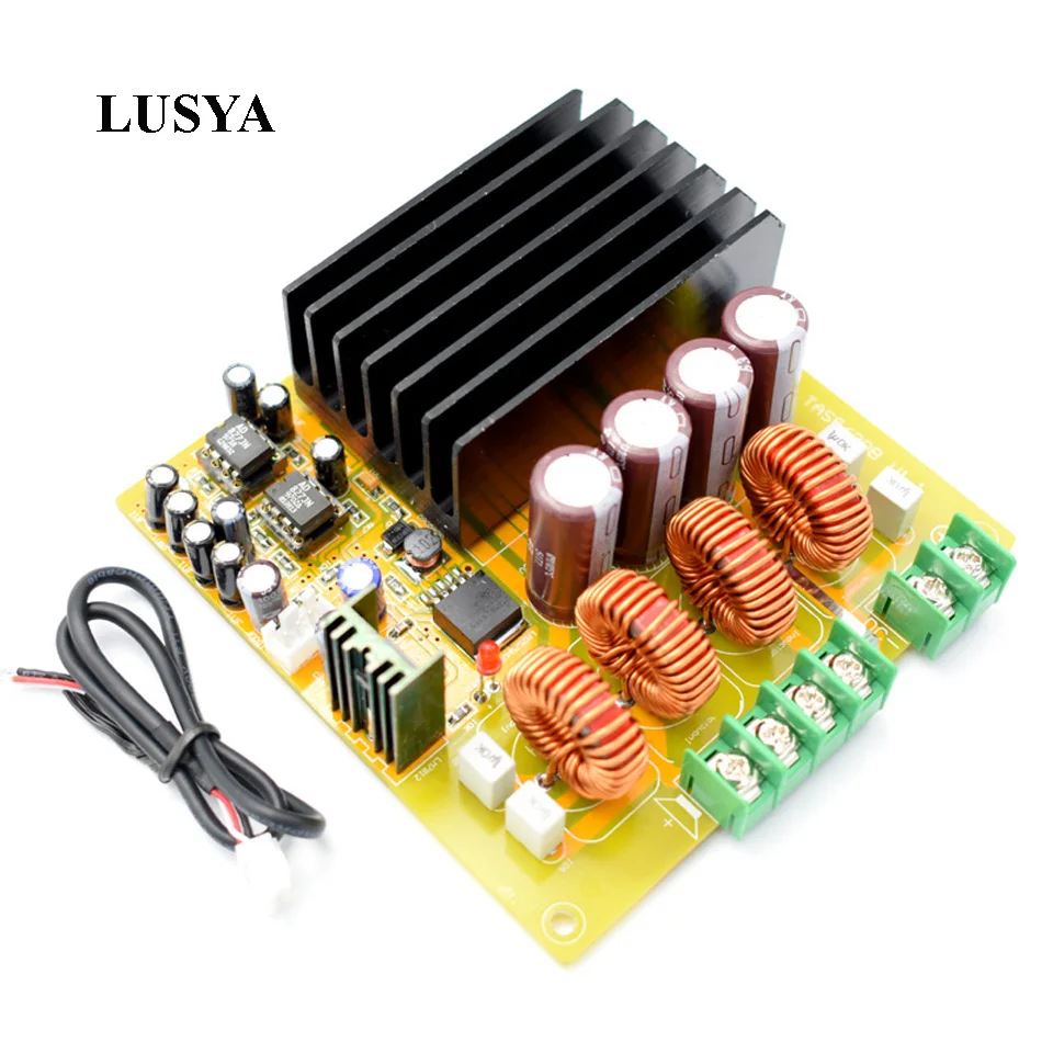 Двухканальный цифровой усилитель мощности Lusya TAS5630 с AD827 pre HIFI Class D 2x300W C2