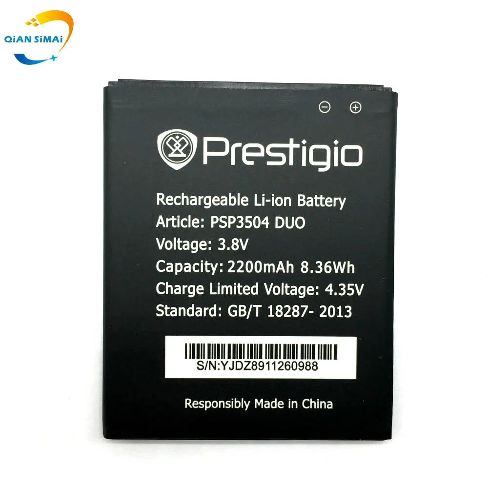 1 шт. новый высококачественный аккумулятор PSP 3504 DUO для Prestigio PAP3504 мобильный