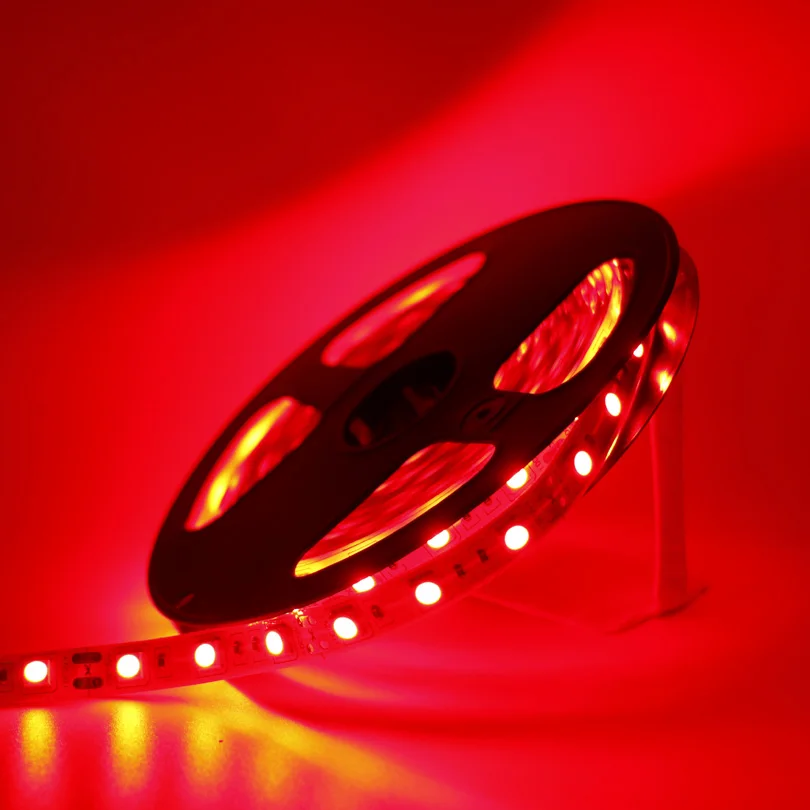 Красный Водонепроницаемая светодиодная лента 60 светодиодный s/M DC12V SMD 5630 2835 5050 5054 гибкий светодиодный светильник-гирлянда лента для украшения дома - Испускаемый цвет: Красный