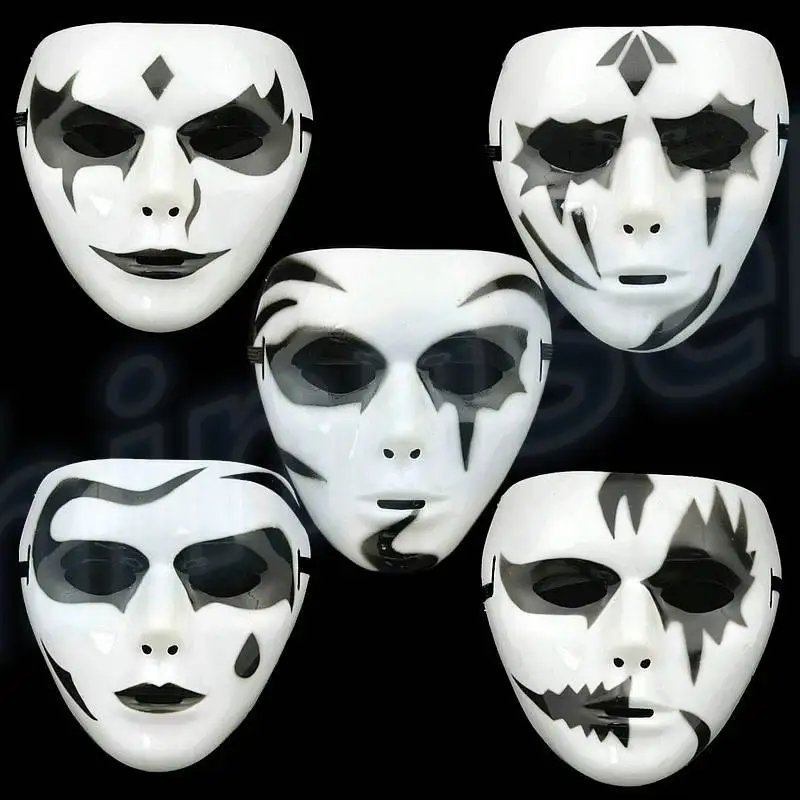 

20pcs Hip-Hop Mask white Face Mask Halloween Party Masks Masquerade Ghost Dance Performances Mask