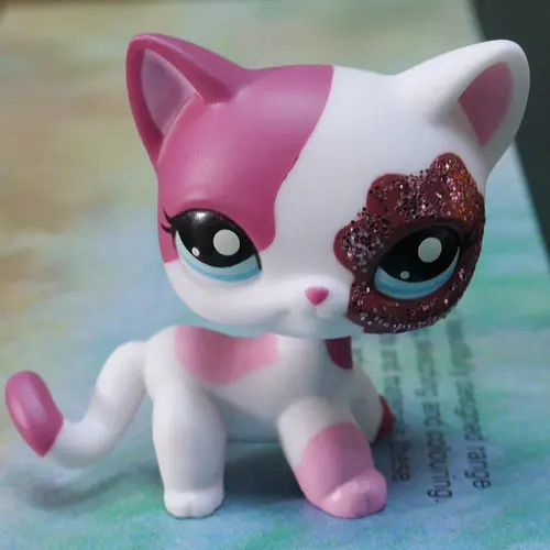 Сливовый белый Sparking короткий ворс котенок игрушка кукла 2 &quot мини фигурка