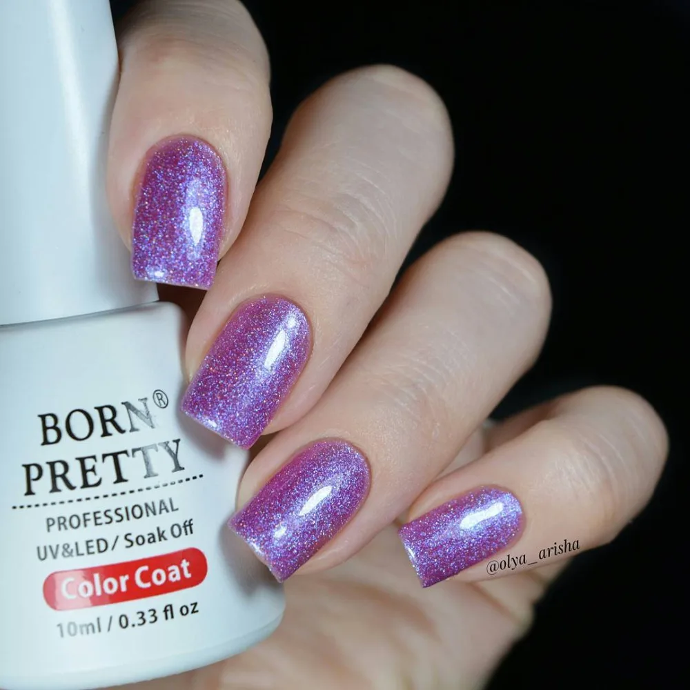 Born pretty, голографическая серия, УФ-гель для ногтей, 10 мл, замачиваемый, для УФ-лампы, светодиодный, для маникюра, дизайн ногтей, голографический Гель-лак