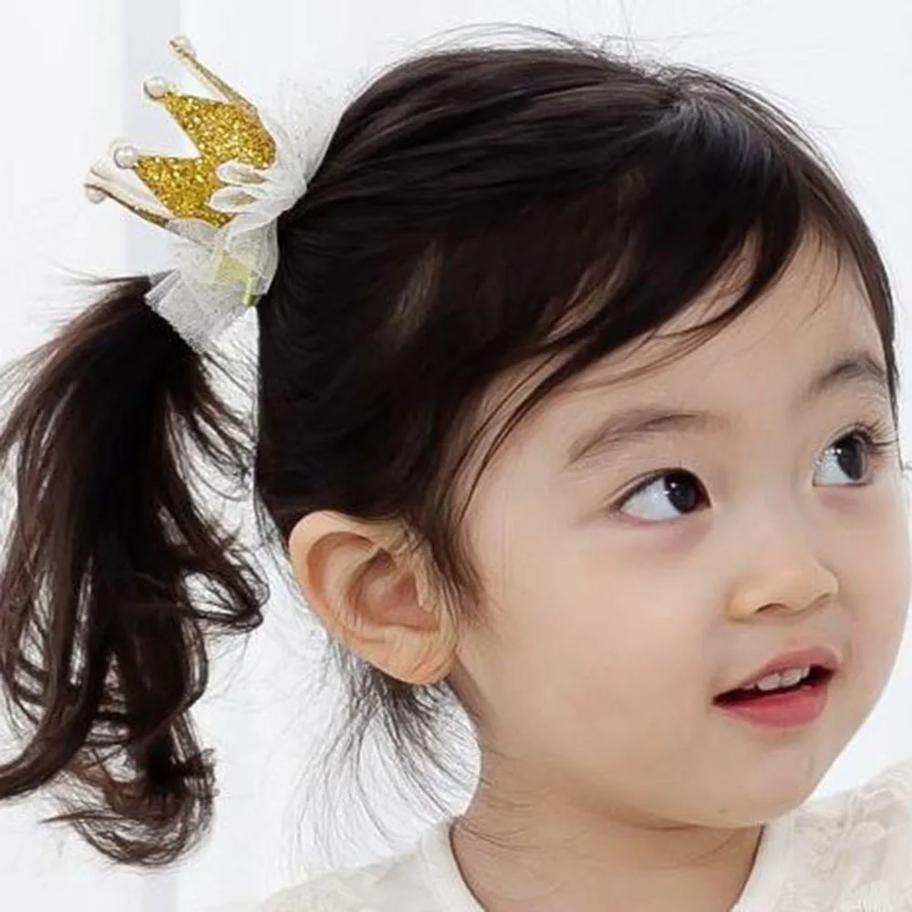 

1 PC Fashion Cute Girls Crown Princess Hair Clip Lace Pearl Shiny Star Headband Hairpins Barrettes Headwear Hair Accessories