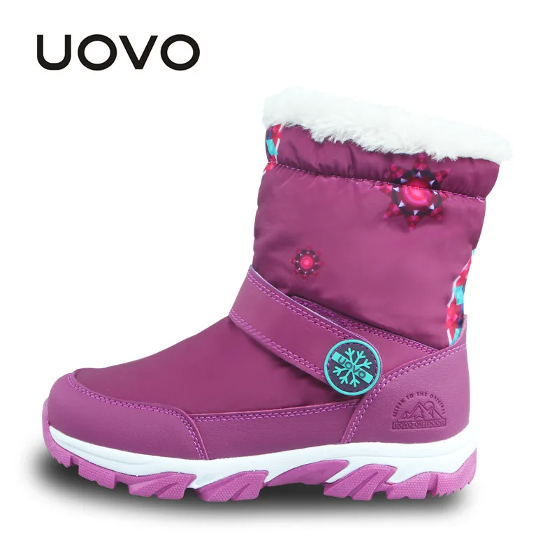 UOVO/сапоги для девочек детские сапоги теплые зимние до середины икры мальчиков
