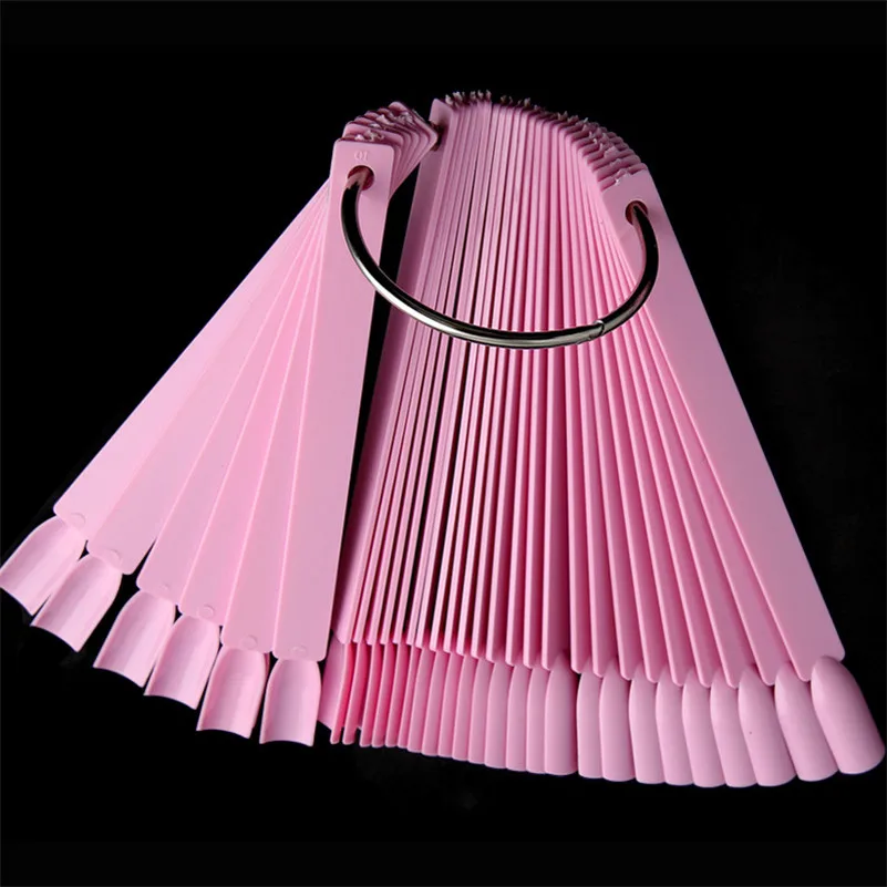 Красота Инструменты 1 Набор 50 наконечников Веерообразный дизайн ногтей дисплей