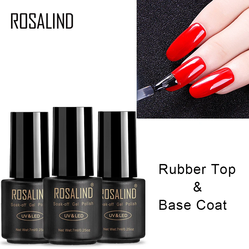 ROSALIND лак для ногтей 7 мл быстро сухой праймеры гвозди Soak Off Устойчивый