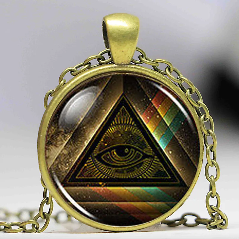 Женская и Мужская подвеска в стиле стимпанк|illuminati pendant|satan necklacesatanic pendants |