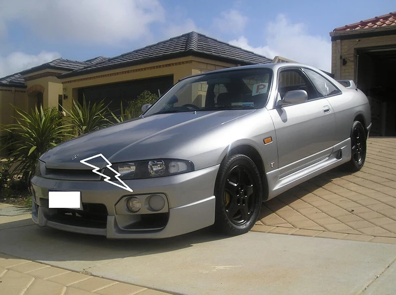 Автомобильный Стайлинг для Nissan Skyline R33 Spec 2 OEM углеродное волокно передний бампер