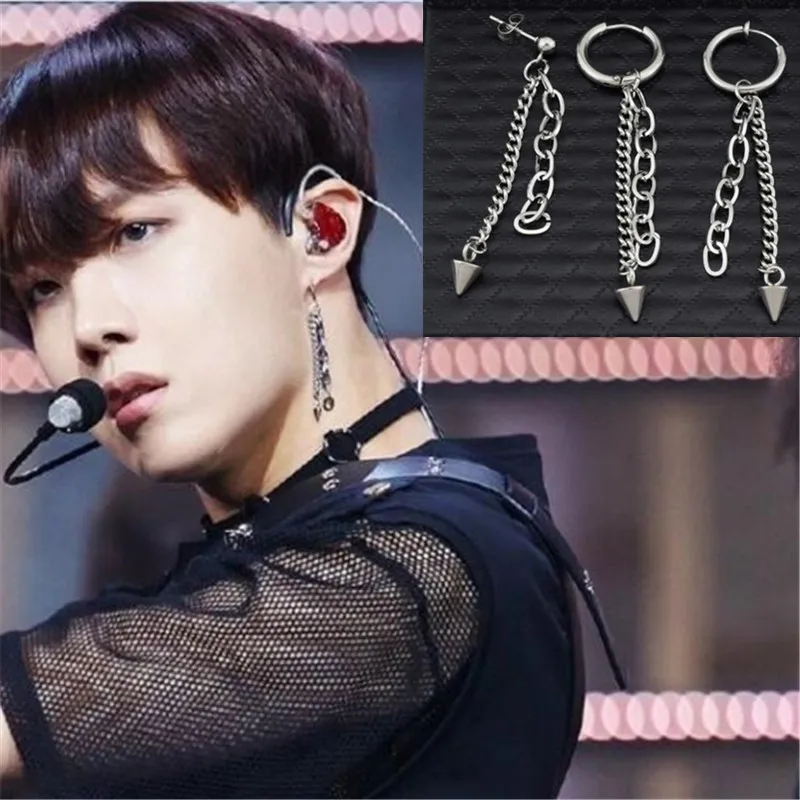 Корейские серьги KPOP DNA аксессуары 1 шт. модные ювелирные изделия для мальчиков