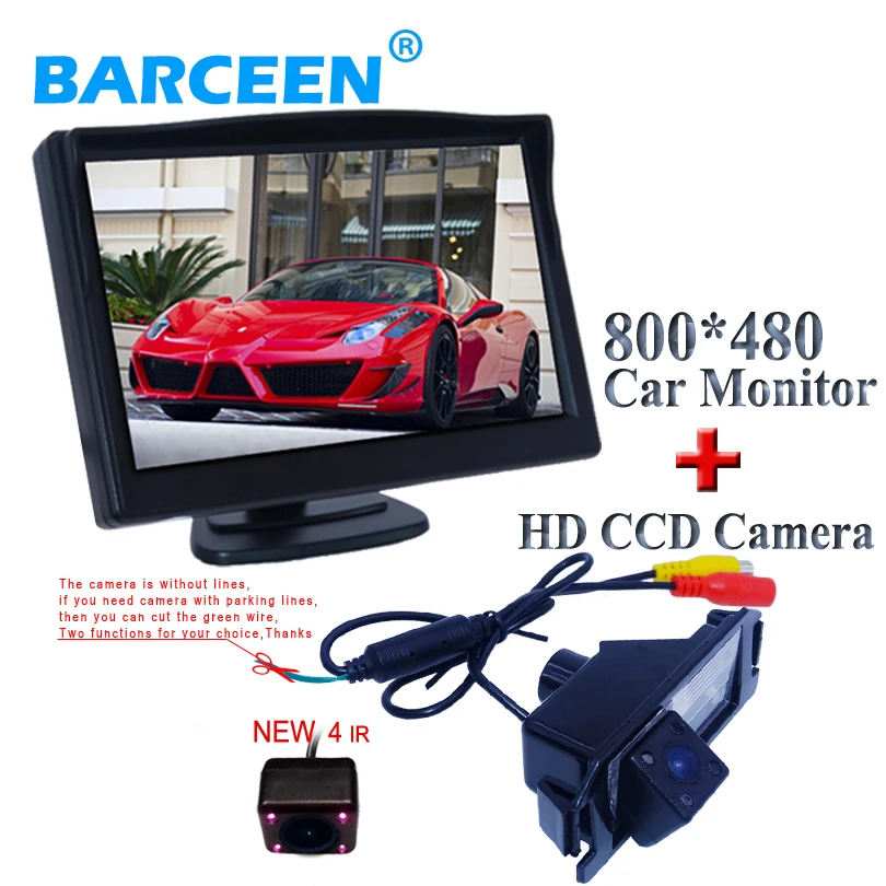 

Wide 170 viewing angle cmarea 4 ir car reversing camera and the 5" hd high-quality car monitor for Hyundai I30/for Kia Soul