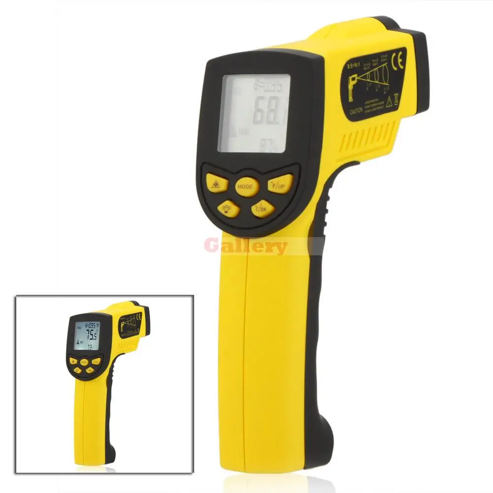 

Holdpeak Hp-1300 Non Contact 16 1 Digital Infrared Ir Thermometer Laser Temperature Gun Sensor Meter Range 50 1300