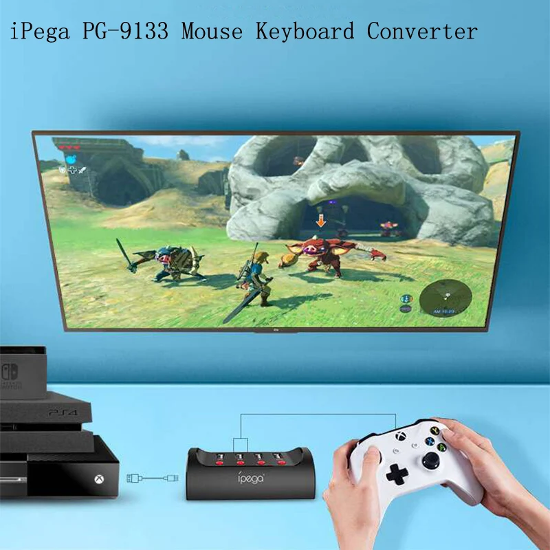 Проводной конвертер мыши iPega клавиатуры USB для Nintendo Switch PS4 XBOX One FPS игр с