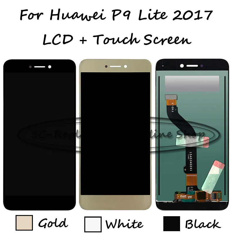 Черный/белый/золотой 5 2 дюймов для Huawei P9 Lite 2017 ЖК дисплей + сенсорный экран