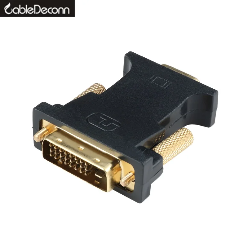 dvi to vga adapter Dvi-d vga dvi к vga адаптер dvi d vga кабель активный DVI-D к VGA кабель конвертер «Папа-мама» для монитора ПК - Цвет: dvi to vga adapter