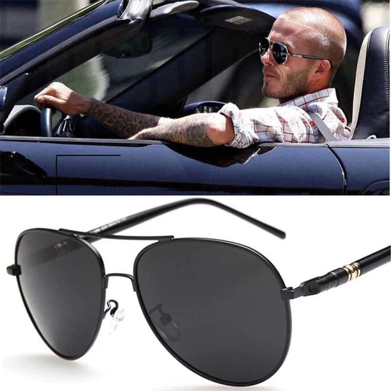 

Luxury Sunglasses Men Polarized HD UV400 Pilot Aviation Driving Vintage Retro Male Sun Glasses Metal Frame Eyewear Accessories