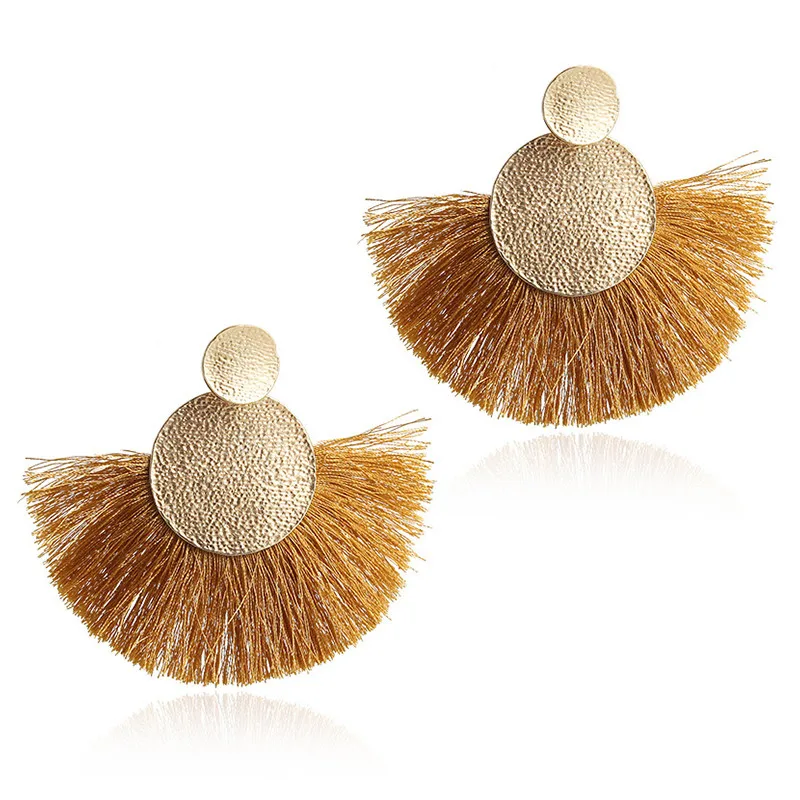 Женские серьги подвески в форме веера 10 цветов|Серьги-подвески| |