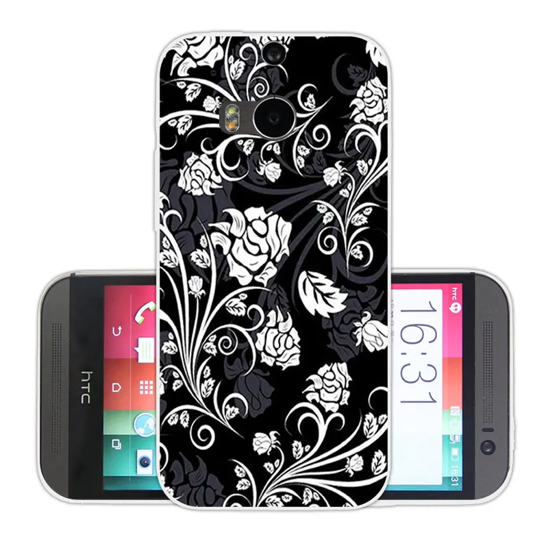 Чехол для HTC One M8 M8s чехол M8/M8S мобильного телефона из мягкого ТПУ задняя крышка M8/M