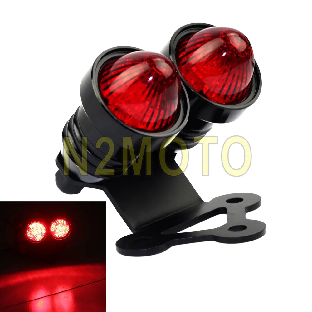 CNC алюминиевые задние габаритные фонари мотоцикла светодиодные красные