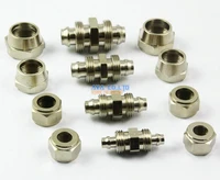 10 pieces 8mm brass straight pneumatic pipe hose quick coupler connector coupling fitting