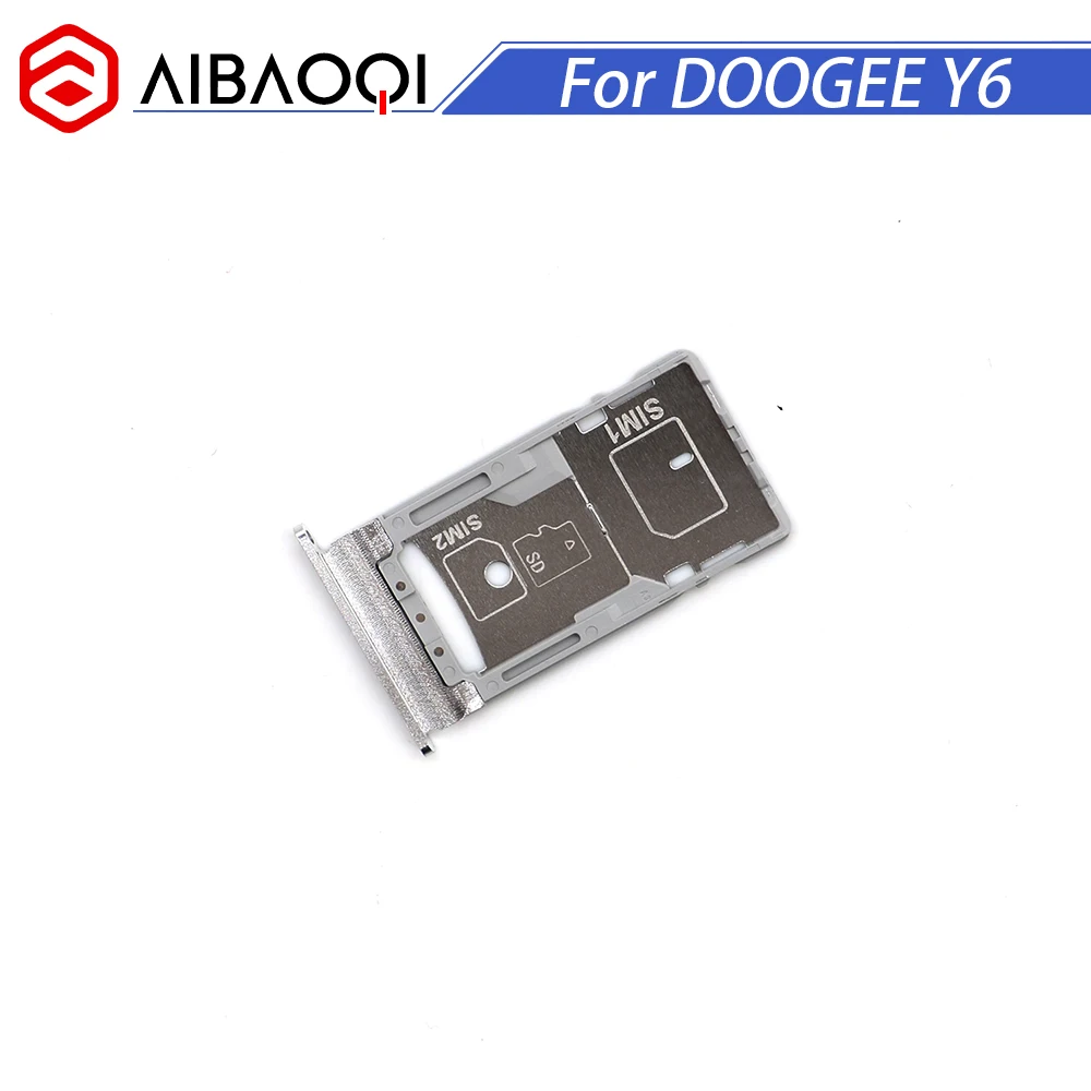 AiBaoQi новый оригинальный Sim держатель для карт лоток со слотом сим карты Doogee Y6/Y6C/Y6