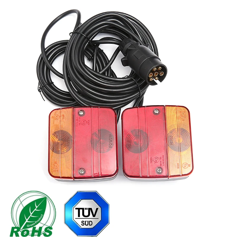 Фары прицепа 2 индикаторная лампа задний свет Кабельные комплекты с номерным
