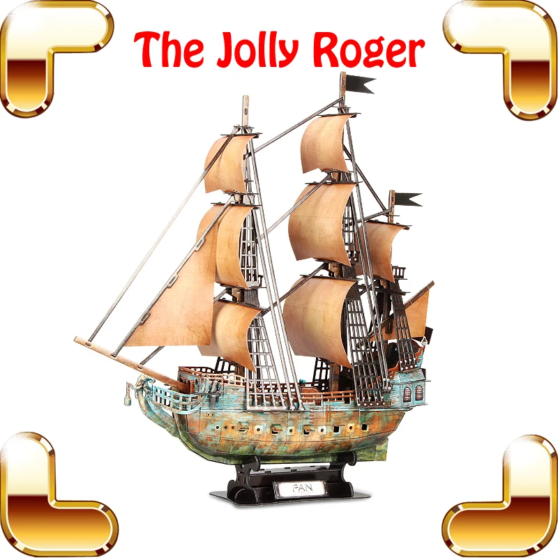 Высококачественный подарок 3D Пазлы Джелли Роджер модель корабля сделай сам