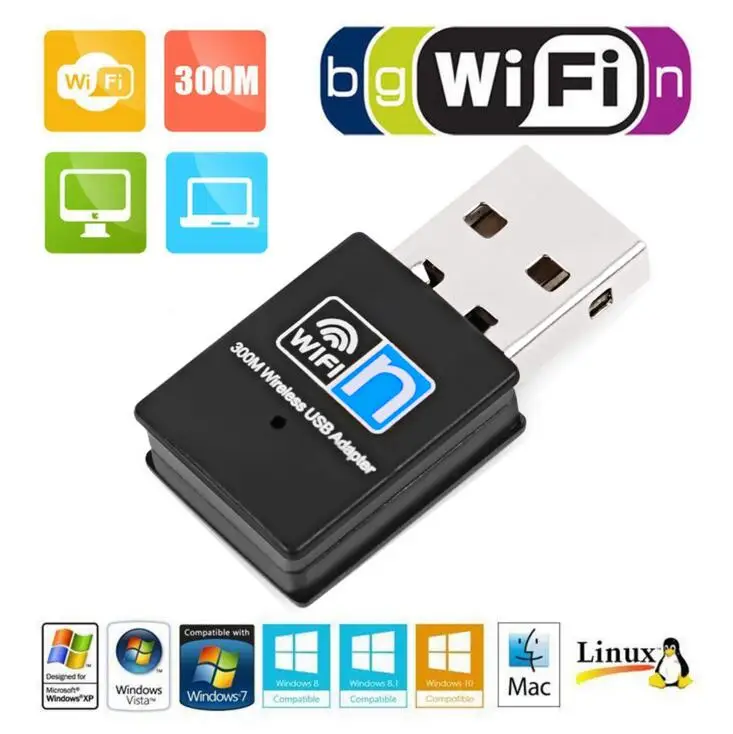 300 Мбит/с WLAN USB адаптер мини wifi сеть 8192EU передатчик сигнала приемник настольный |