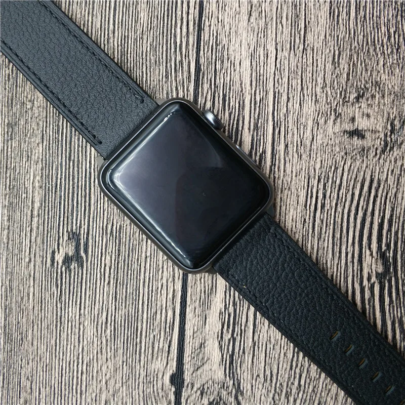 Наручный ремешок для Apple Series 4 iWatch Кожаный ремешок красочные часы браслет для Apple Series 1 2 3 ремешок для часов Ремешки для наручных часов