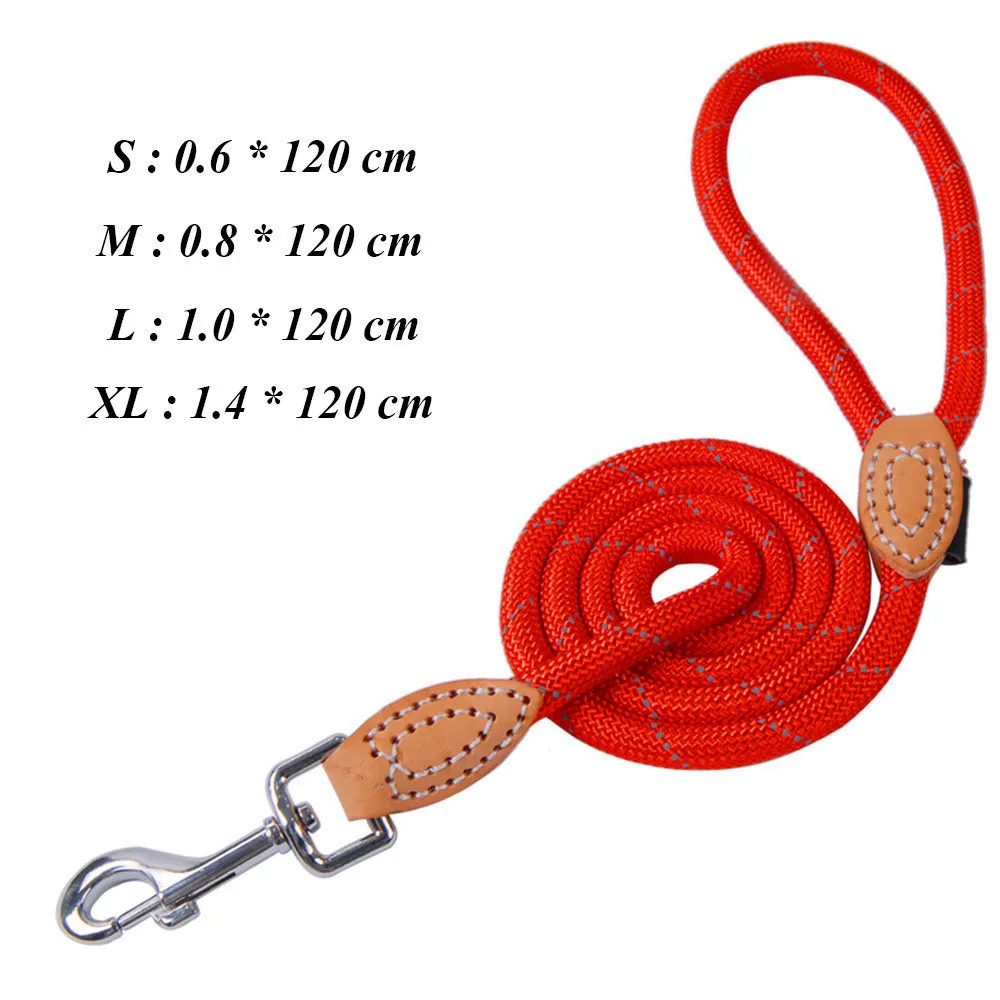 Hook Leash Red Поводок для собак для больших собак поводки для домашних животных однотонный нейлоновый поводок для щенка для маленьких собак базовый поводок для домашних животных для собачьи продукты Домашние животные PY0237 - Цвет: Hook Leash Red