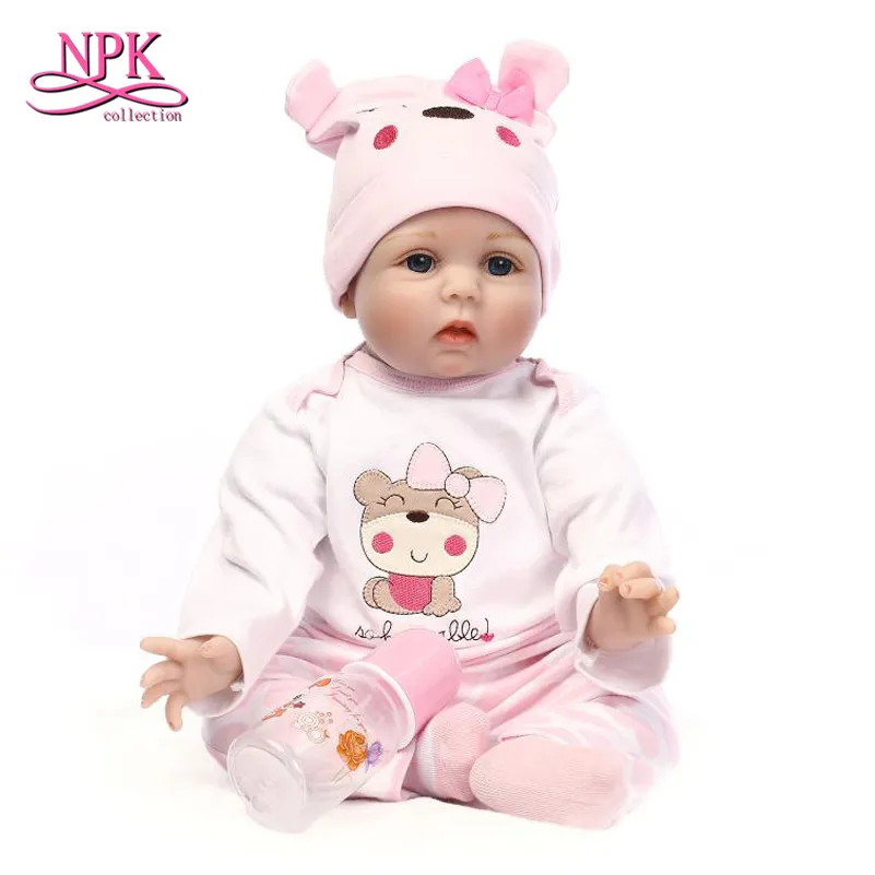 Силиконовые реалистичные куклы реборн NPK 55 см Кукла Реалистичная для