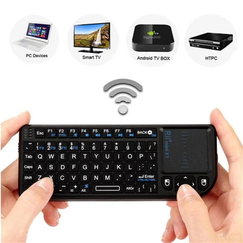 3 в1! Rii mini X1 Портативная беспроводная клавиатура для ПК/Android/Google/TV Box|wireless keyboard|keyboard