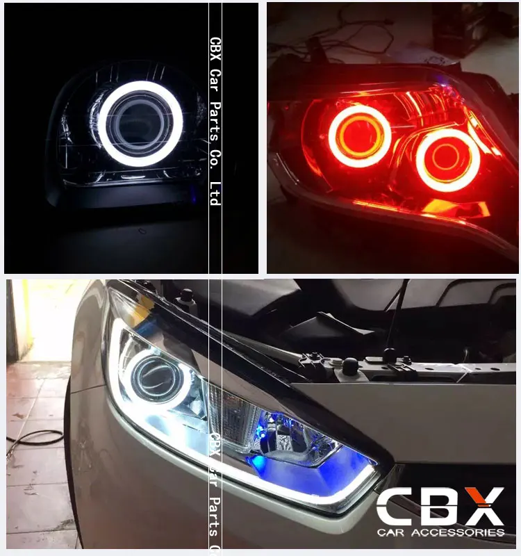 Полное светодиодное кольцо Angel eye Halo 2 5/3 0 дюйма СИД DRL для HID Прожектора объектива