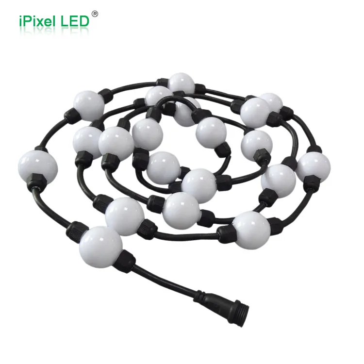 Многоцветный rgb led рождественские огни 360 градусов пиксель шар DMX512& WS2801