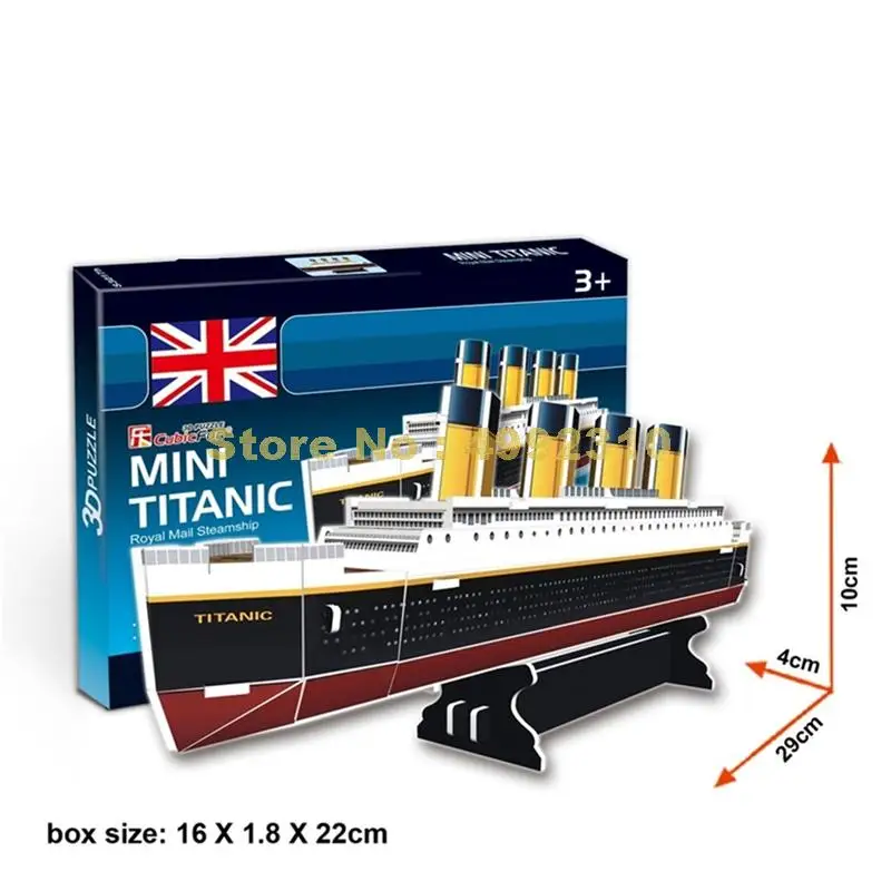 30 шт. titanic royal mail пароход корабль diy 3d бумажная головоломка модель игрушки