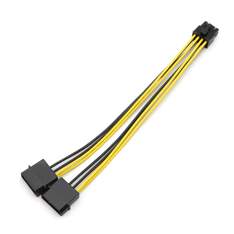 20 см двойной IDE Molex 4Pin к CPU/ ATX 8Pin кабель адаптера питания.|Компьютерные кабели и