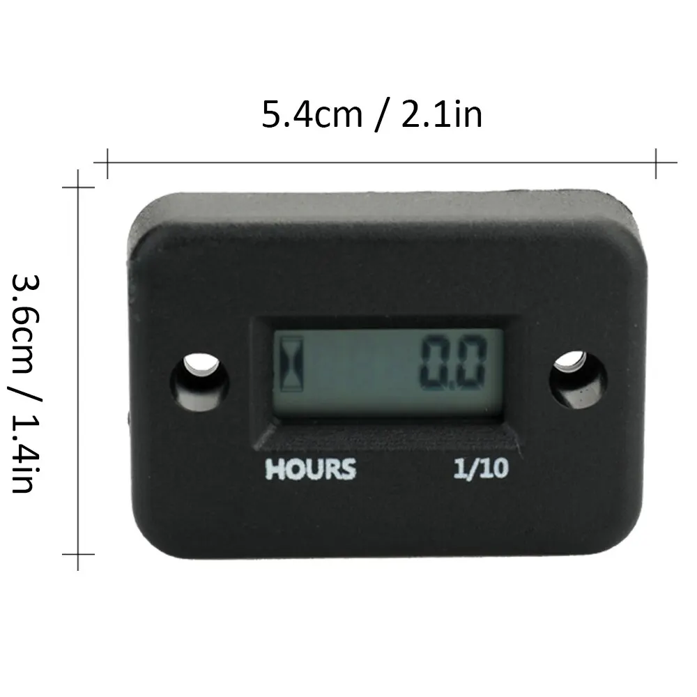 Waterproof LCD Digital Display Engine Tach Hour Meter Motor Sroke Car Motorcycle Boat Speedometer | Автомобили и мотоциклы