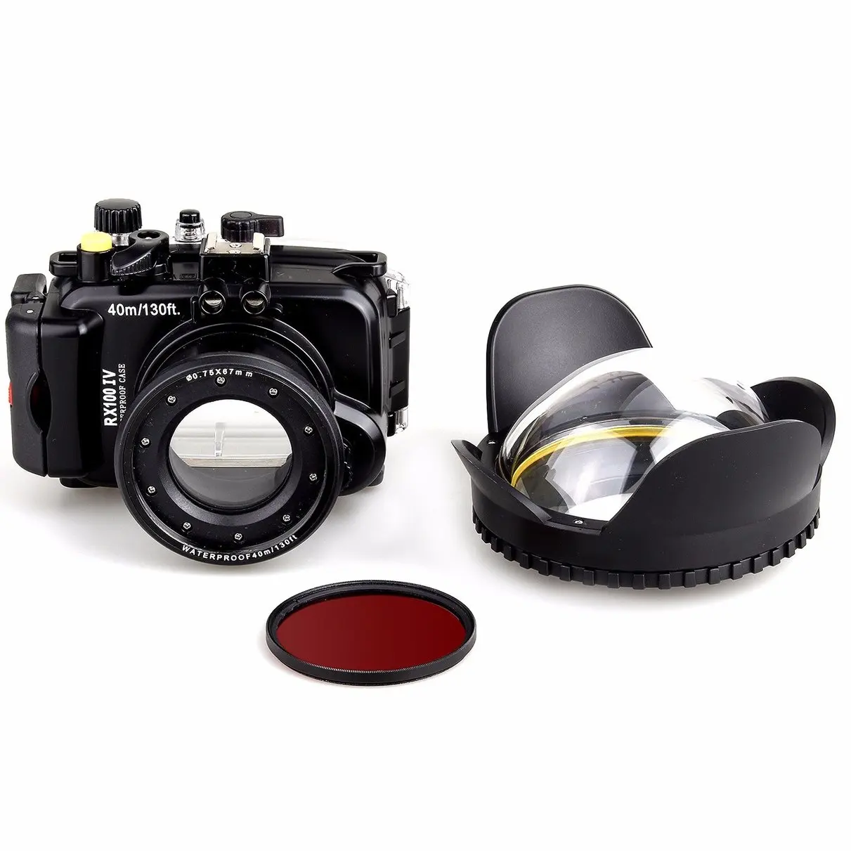 Подводный водонепроницаемый корпус камеры 40 м чехол для дайвинга Sony DSC RX100 IV M4 +