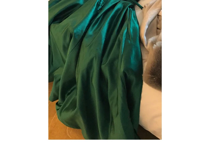 Robe de soriee Зеленое Длинное Вечернее Платье макси с открытыми плечами, бархатный топ, атласное вечернее платье, элегантное платье на шнуровке сзади Vestidos
