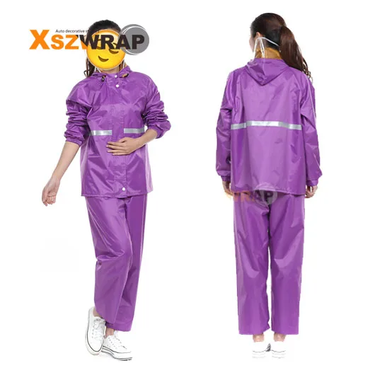 Impermeable Raincoat Women/Men Suit Outdoor Women Hood Motorcycle Reflector Camping Fishing Rain Gear Poncho | Автомобили и