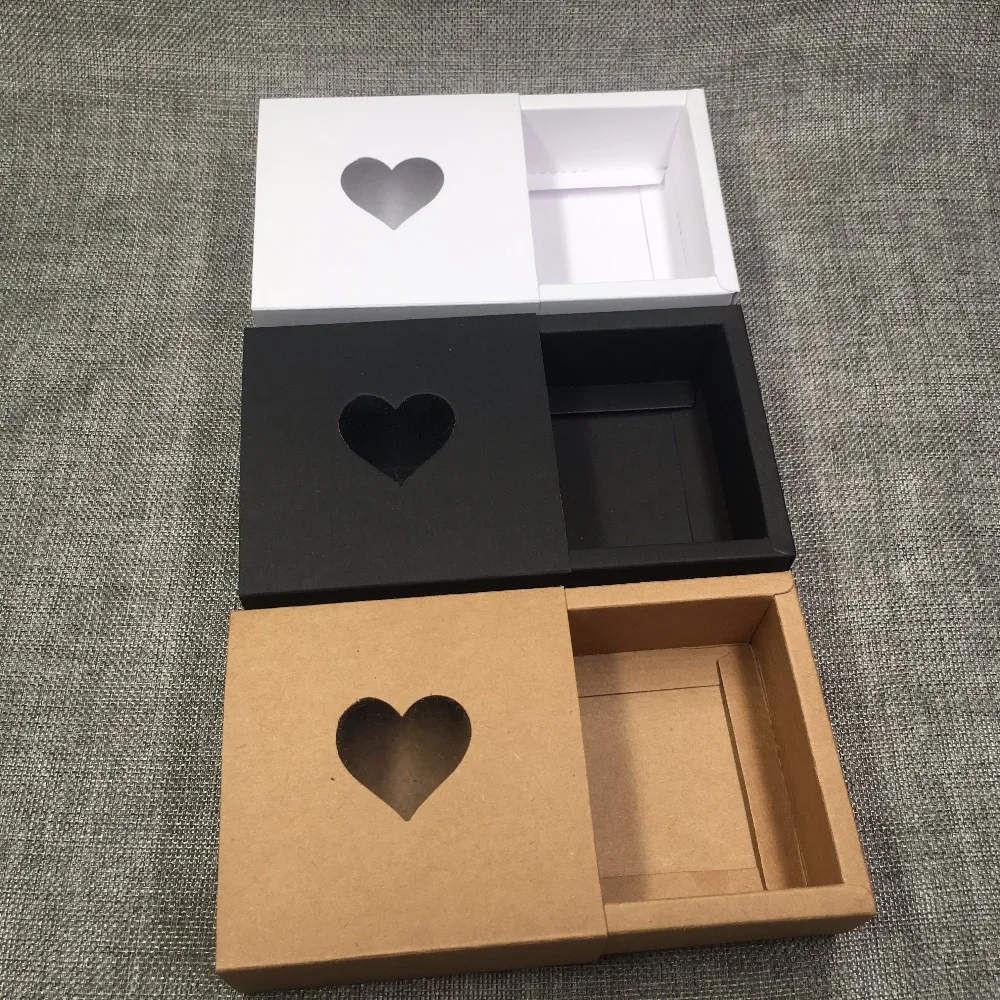 30 шт. посылка для ювелирных изделий 4 размера чистая крафт-бумага подарочная