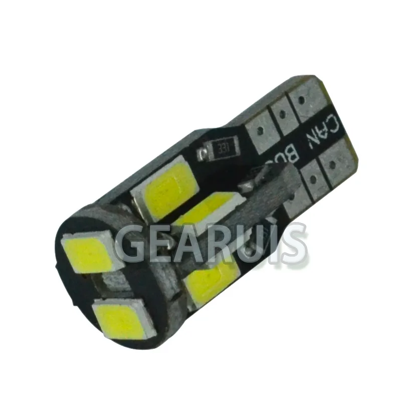 100 шт. Автомобильные светодиодные лампы T10 CANBUS 10 SMD 5630 194 W5W 501 5050 10SMD | Автомобили и