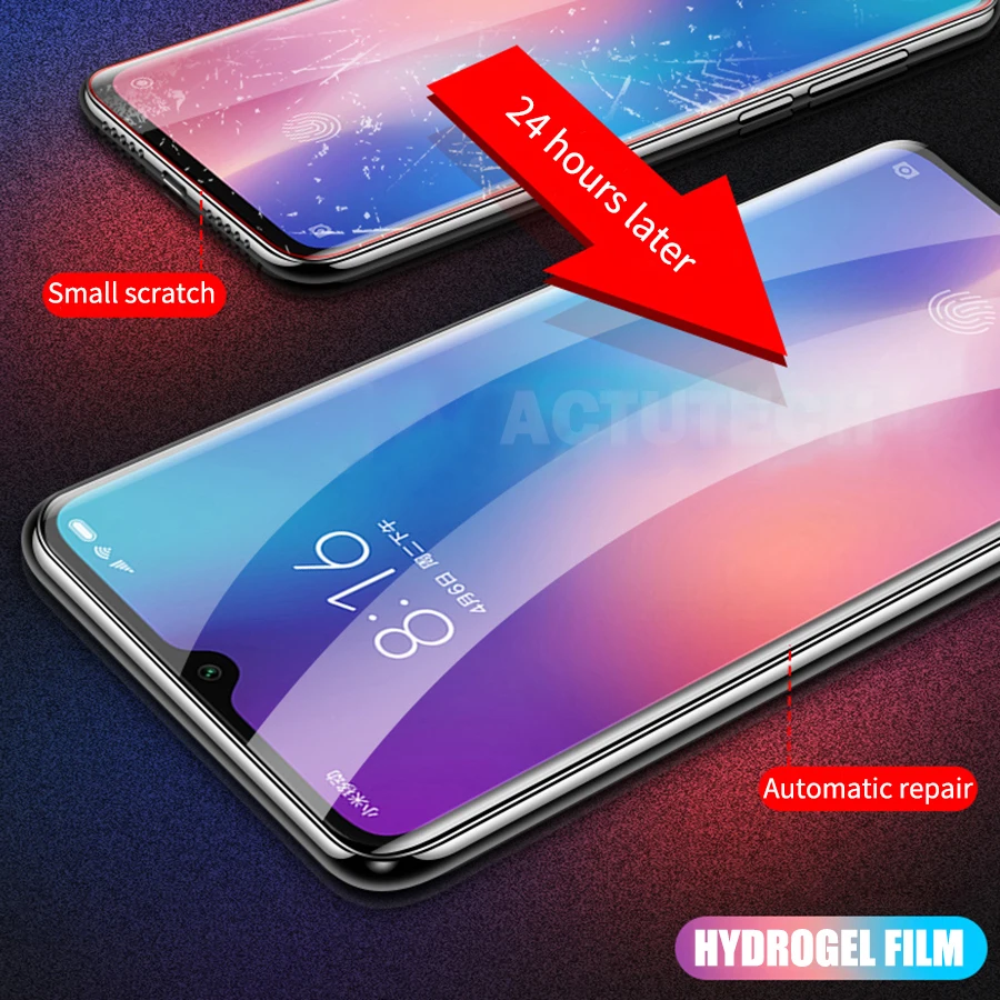 3D полное покрытие Гидрогелевая пленка Защитная для экрана Xiaomi Mi 9 SE Mix 3 2 2S мягкая