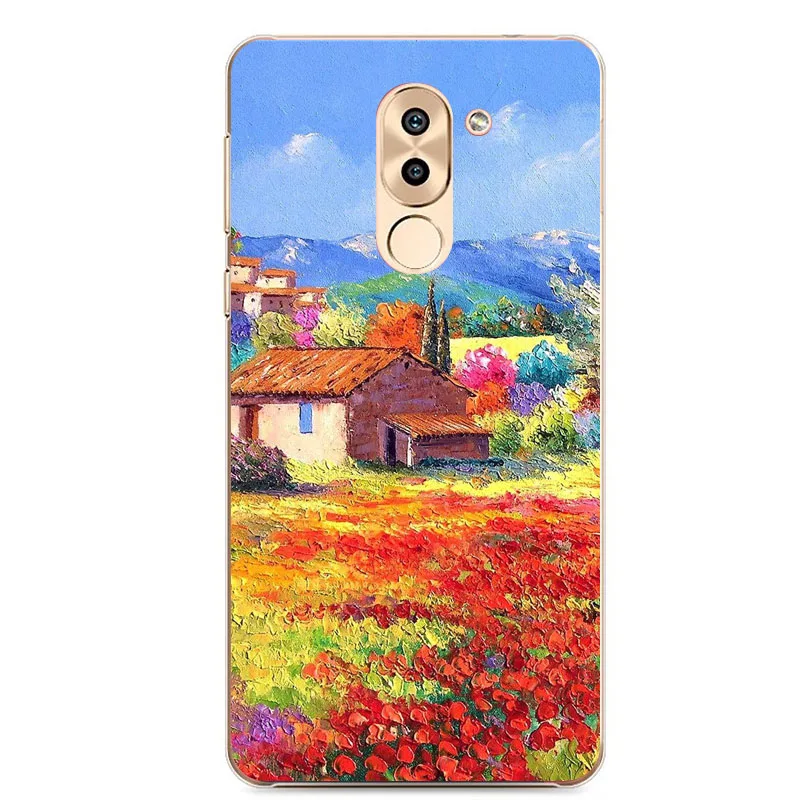Чехол для Huawei honor 6x силиконовый чехол с объемным рельефным рисунком граффити