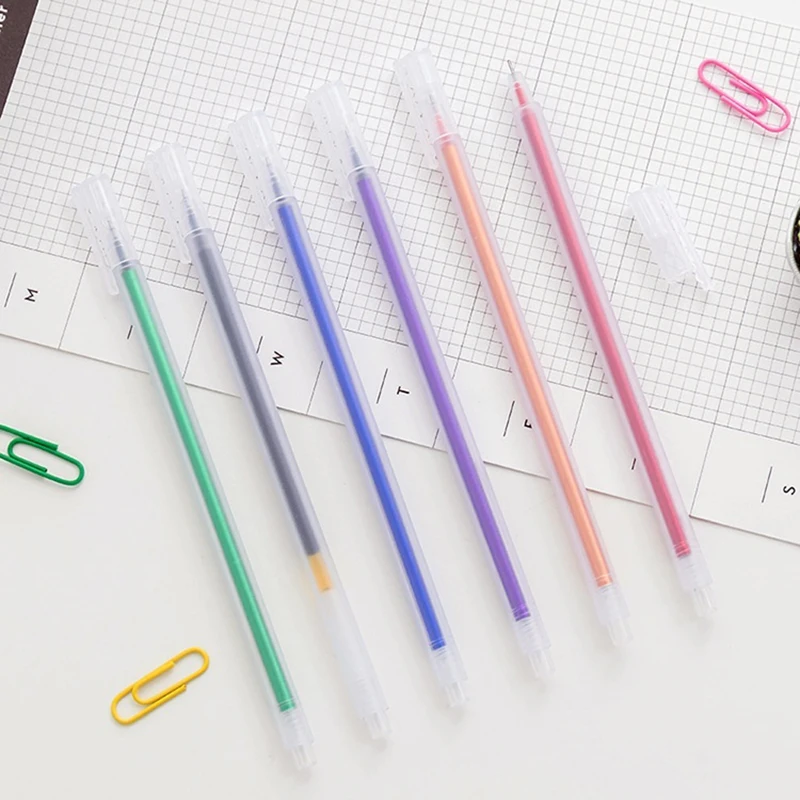 6 видов цветов MUJI Style 0 5 мм матовая прозрачная на водной основе цветная гелевая