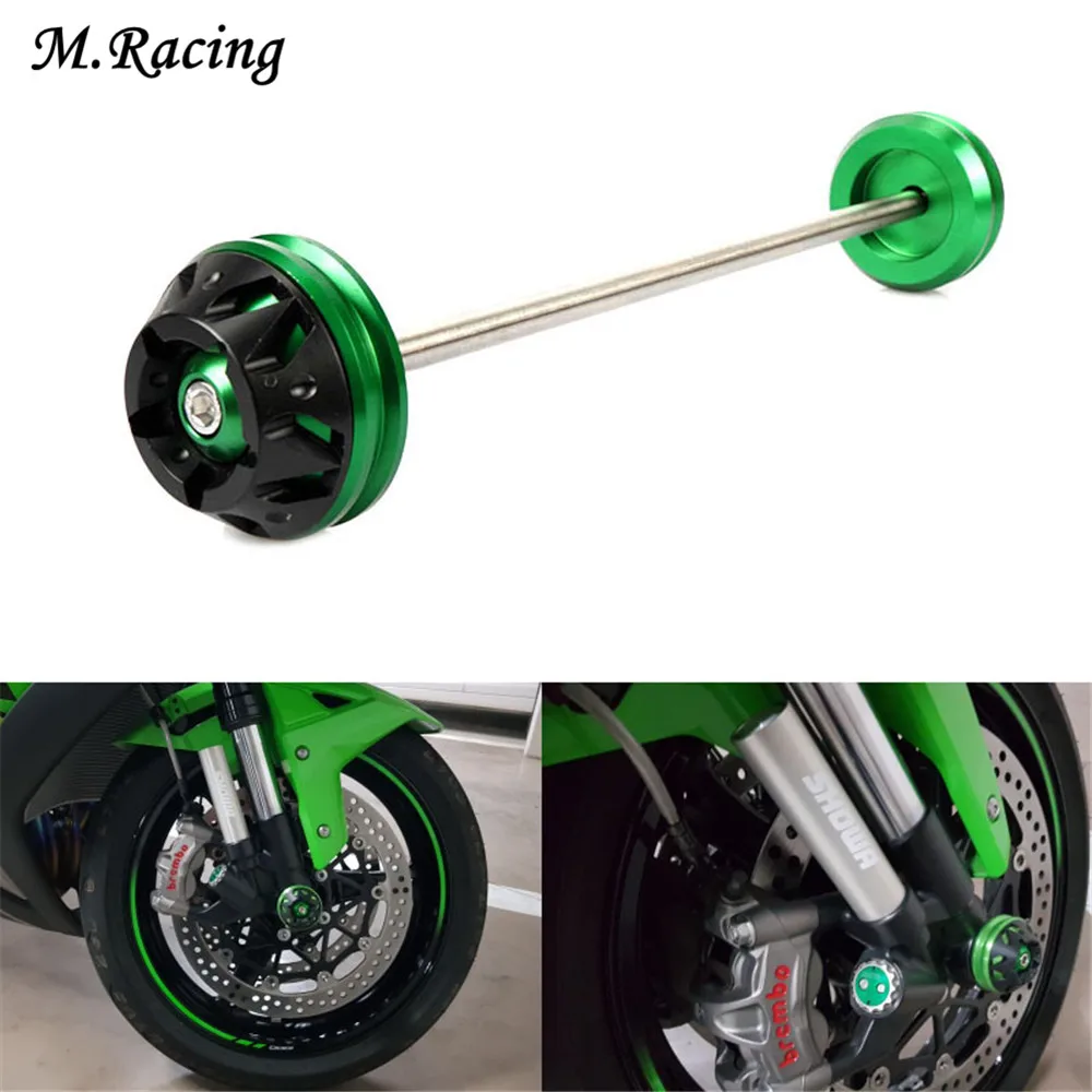 Мотоцикл передняя ось вилка колеса протектор крушение слайдер Для Kawasaki Ninja650 2017