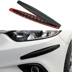 2 шт., защитные уголки для переднего и заднего бампера из углеродного волокна для Mercedes Benz A, B, C, E, S, CLS, SLK, CLA, GLA, GLC, автомобильные аксессуары