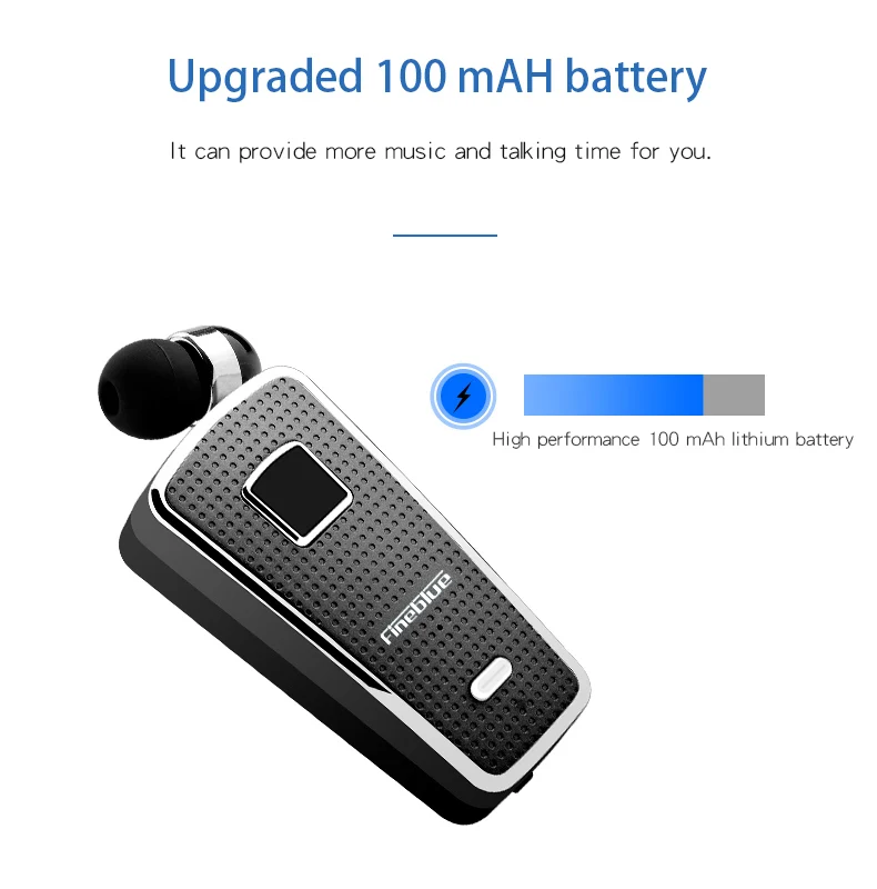FineBlue F970 выдвижные беспроводные bluetooth-наушники с зажимом гарнитура вибрацией