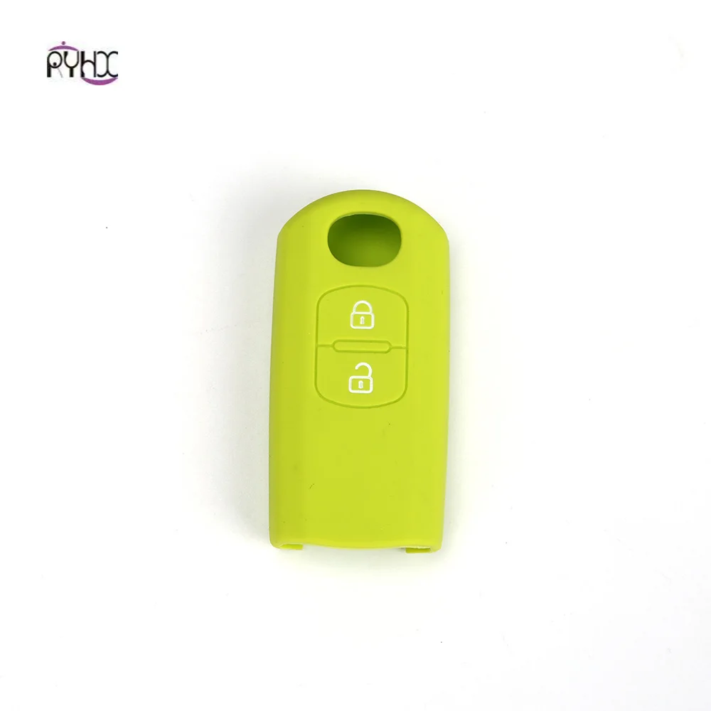 Разные цвета силиконовой 2019 2 кнопки smart remote держатель Автомобильный ключ для 3 6